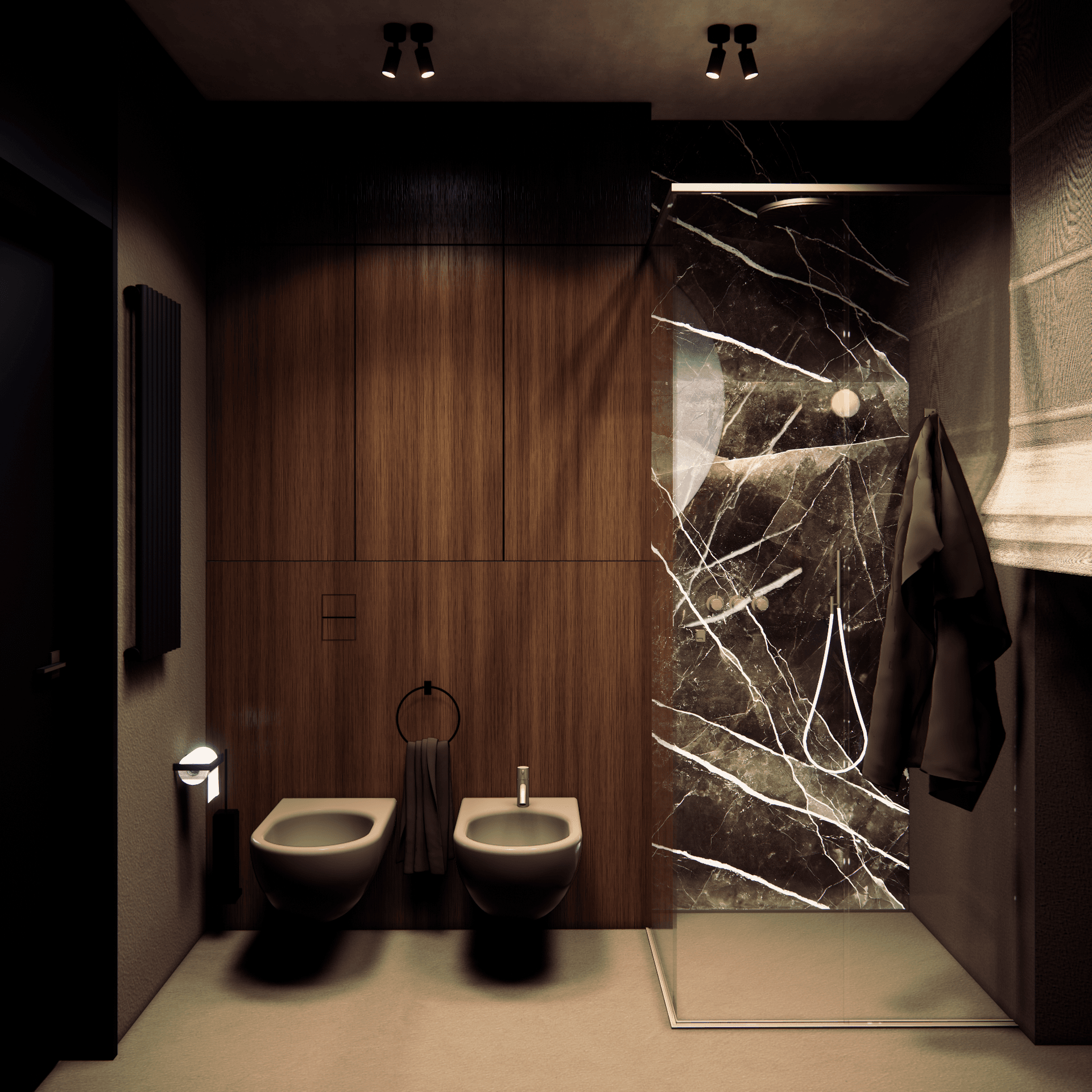 dom-w-lesie - Łazienka