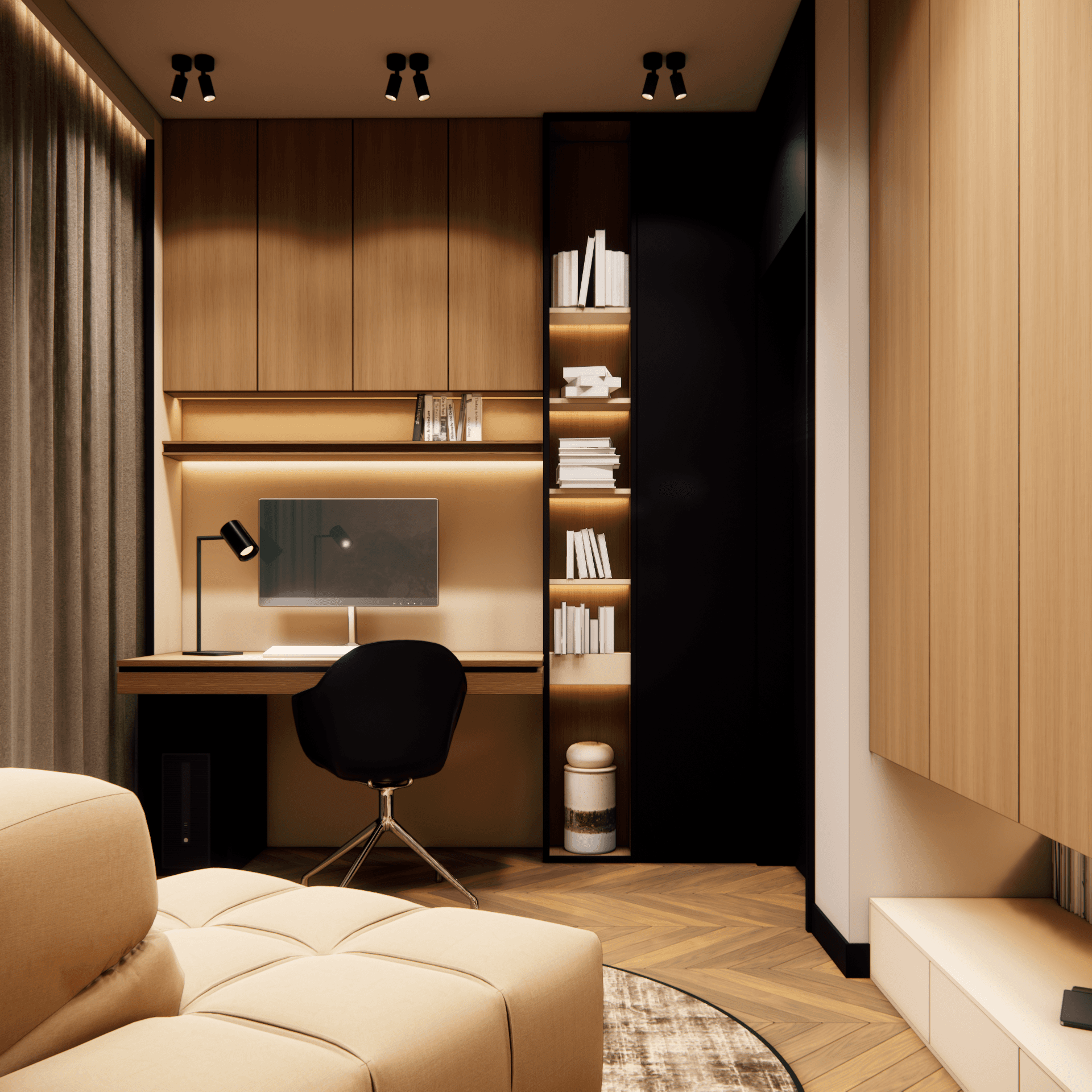 dom-w-lesie - Pokój gościnny