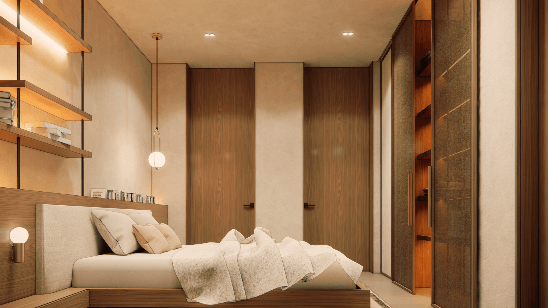 japandi - Sypialnia master