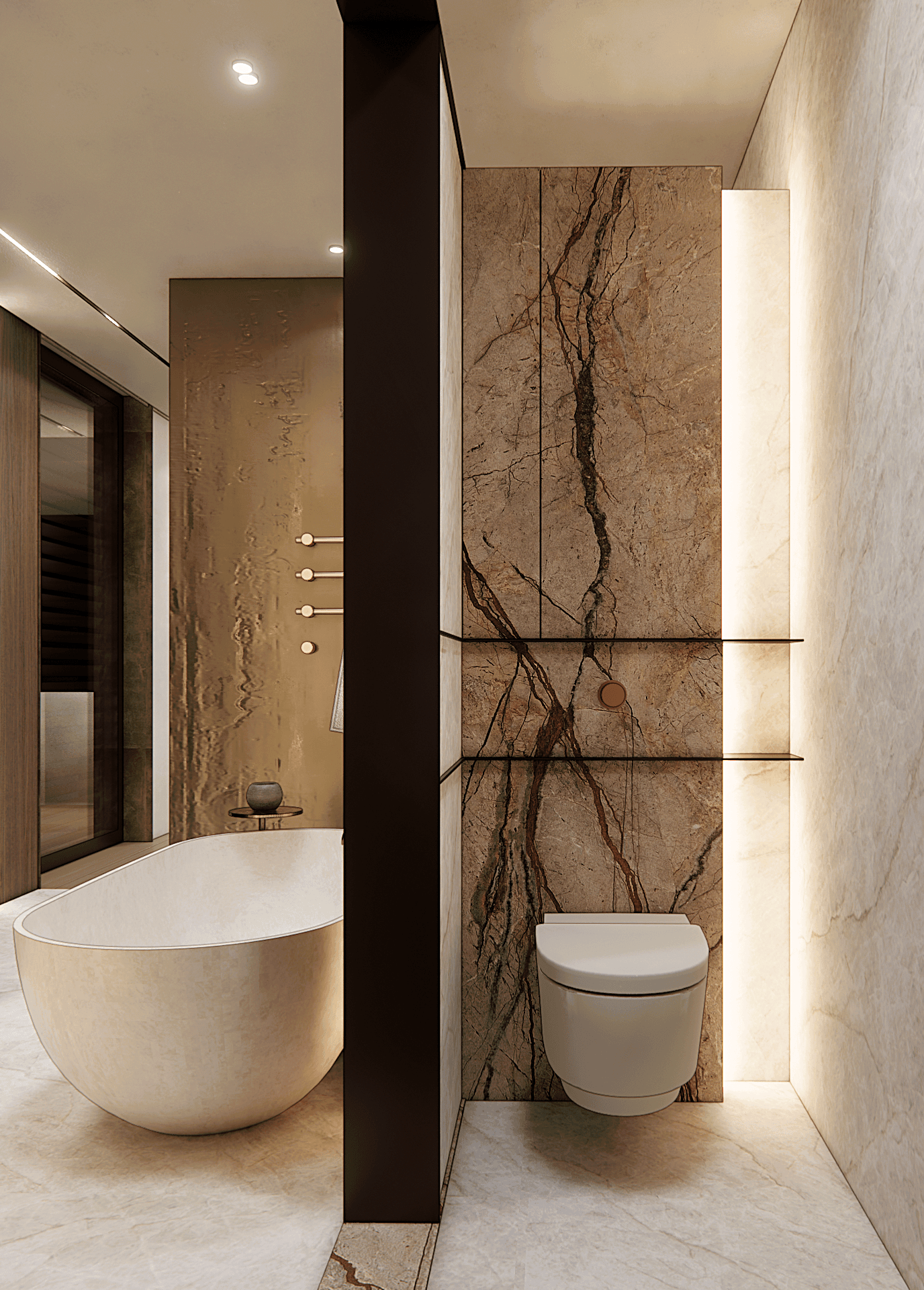 wnetrze-hollywood-hills - Łazienka master