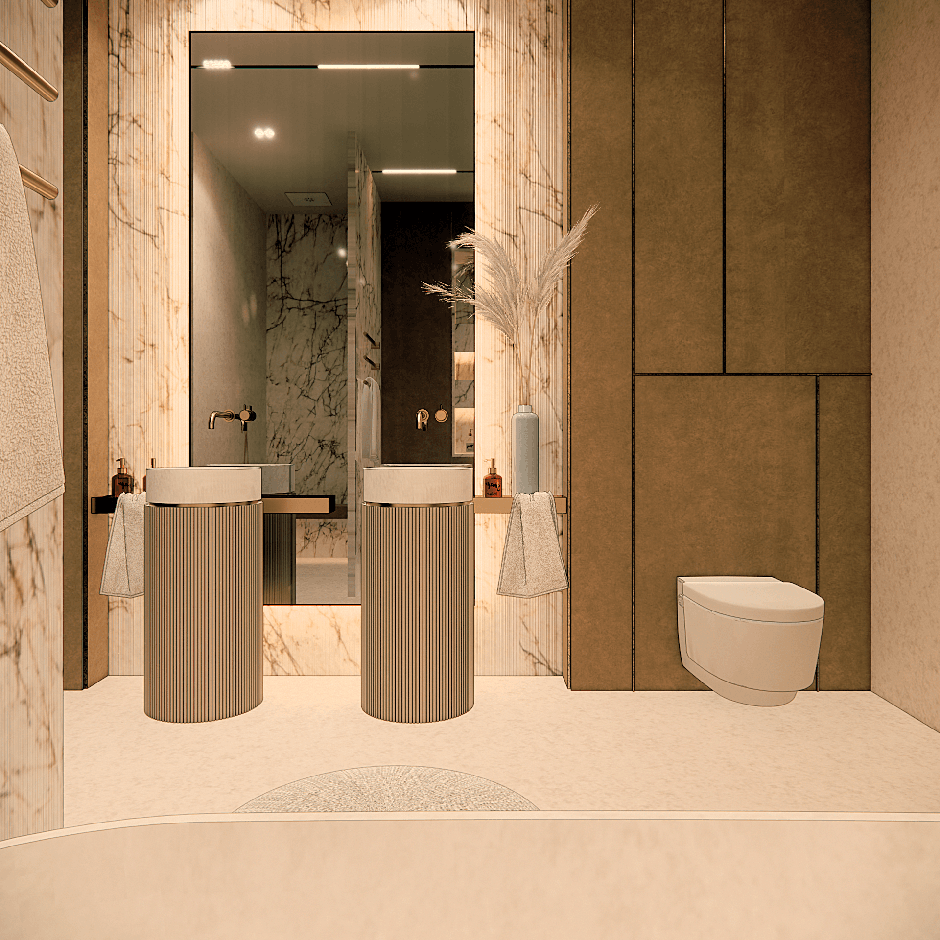 wnetrze-hollywood-hills - Łazienka dzieci