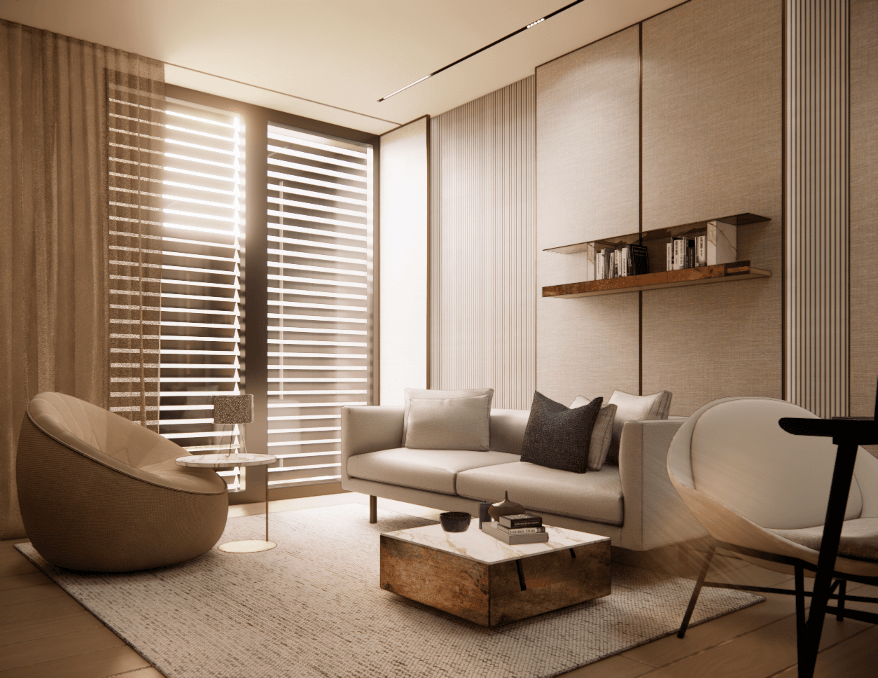 wnetrze-hollywood-hills - Pokój gościnny