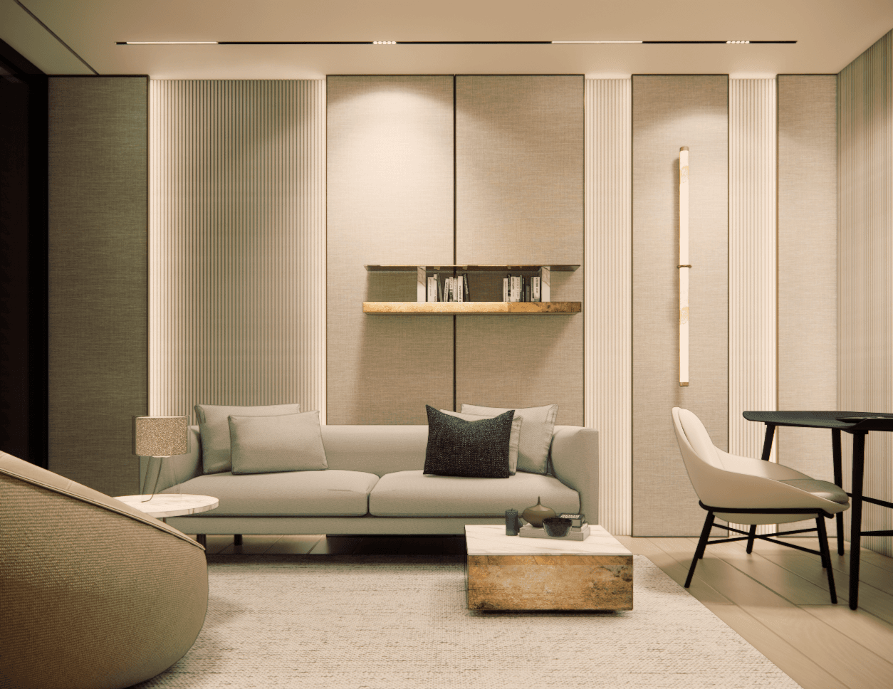 wnetrze-hollywood-hills - Pokój gościnny