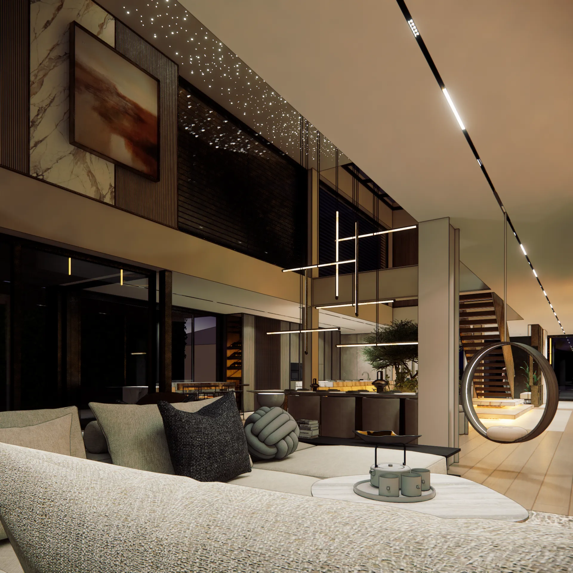 wnetrze-hollywood-hills - Salon
