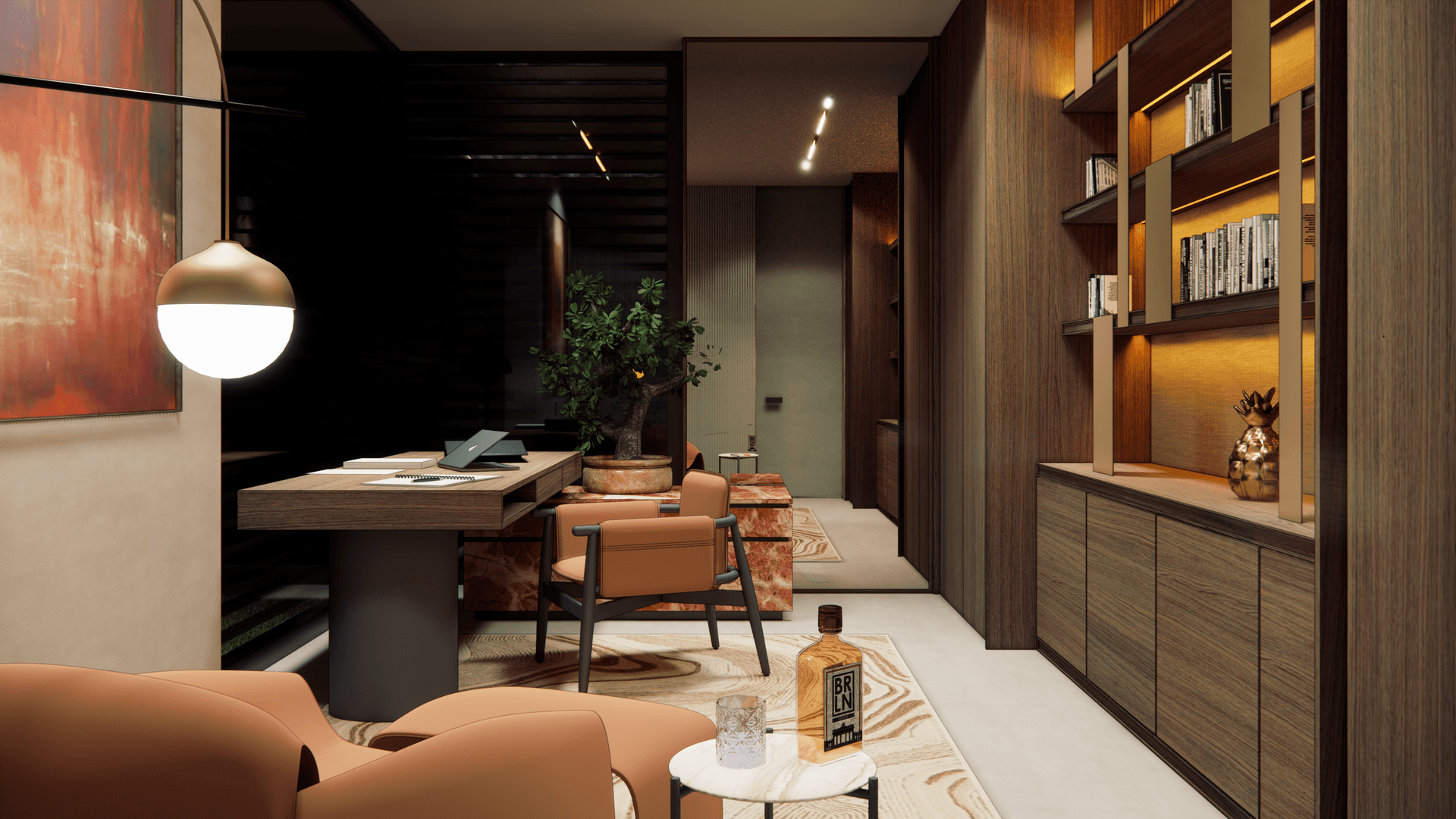 wnetrze-hollywood-hills - Gabinet