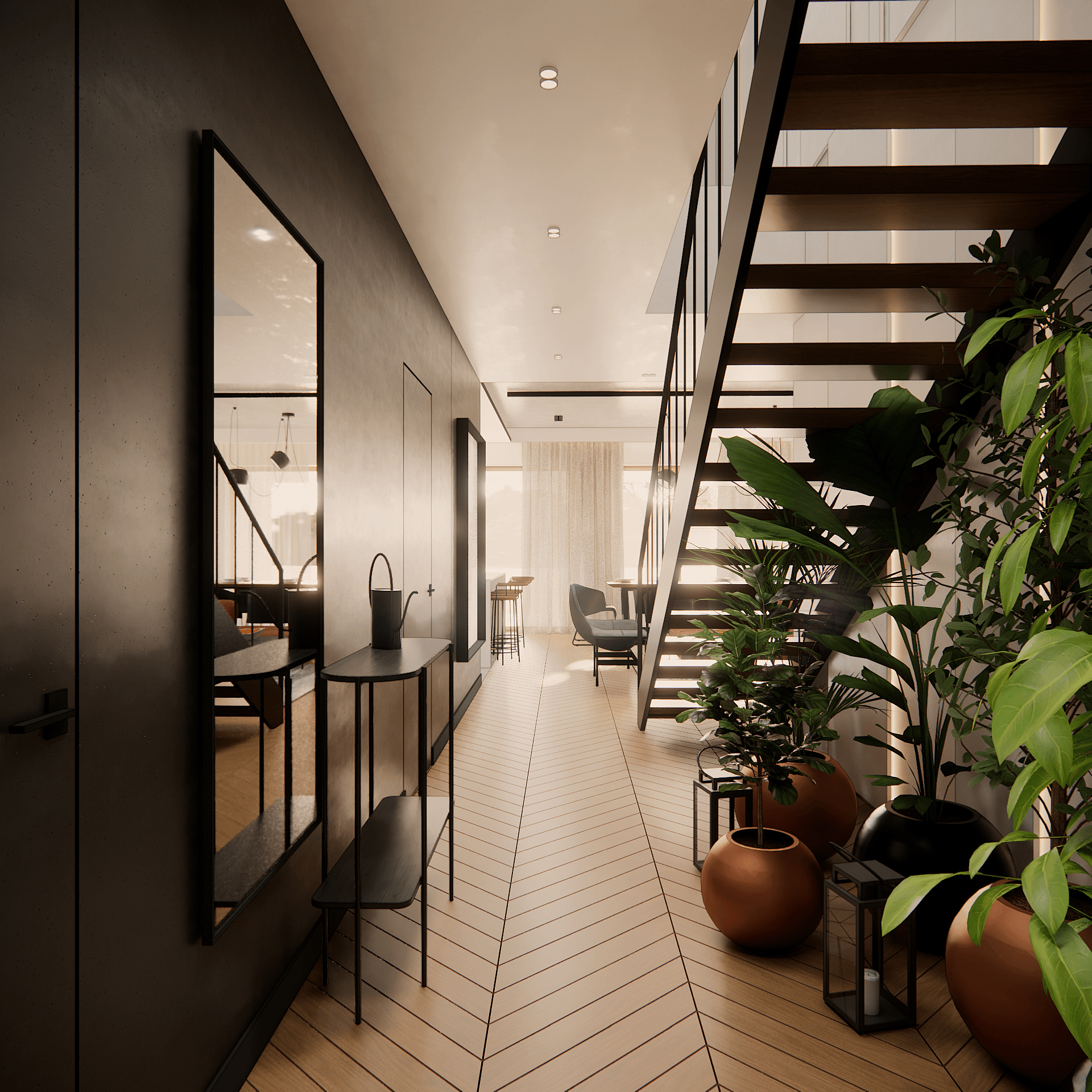 wnetrze-z-akcentami - Strefa dzienna